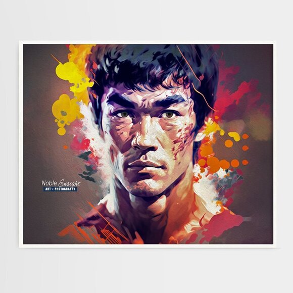 16x20 Bruce Lee Portrait Wall Art Martial Arts Watercolor Oil‎ Painting Poster - Picture 7 of 7